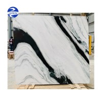 China Quarry Panda White Marble Stone Black Veins Slabs Competitive Price