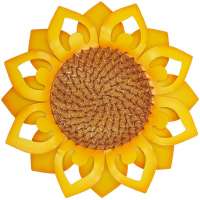 12.6" Large Metal Sunflower Wall Art Inspirational Wall Decor Hanging for Indoor Outdoor Home Bedroom Living Room Office Garden