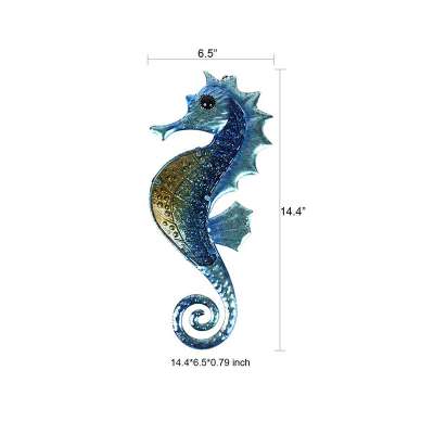 Hanssz Decorative Sea Animal Laser Cut Iron Frame High Quality 3D Creative Wall Arts