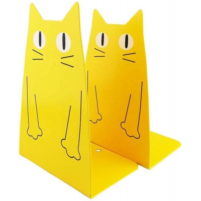 colorful bookends cat shape metal wire bookends elegant style