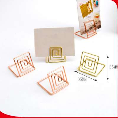 Rose Gold Creative Design Metal Clip For Paper