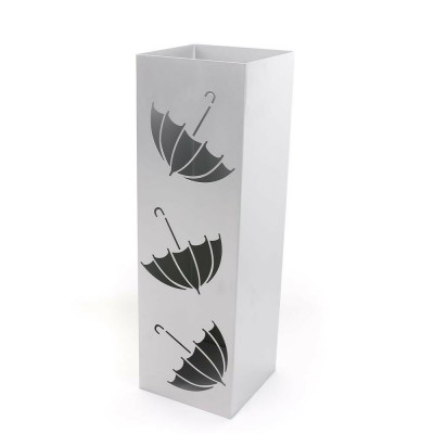 Hanssz High quality commercial grade umbrella stand Umbrella Holder Square Metal Floor Rack