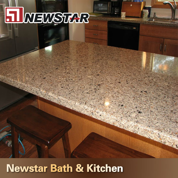 kitchen countertop options brown prefab quartz countertops