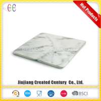 Wholesale custom white marble tray marble placemat, marble coasters