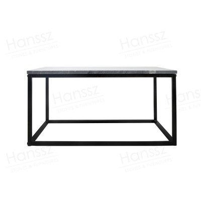 Wholesale Marble Coffee Table Titanium Black Metal