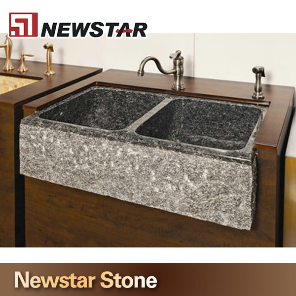 Natural Stone Double Bowl Kitchen Sink